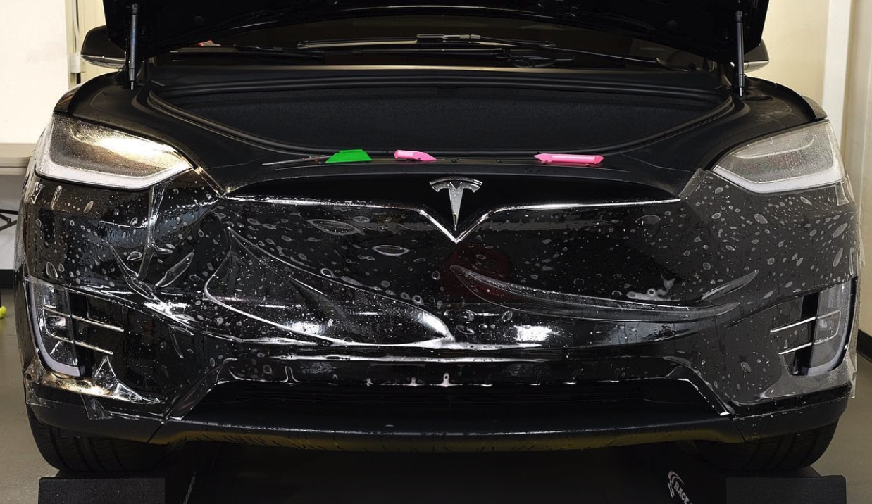 where should the paint protection film be applied to my new tesla